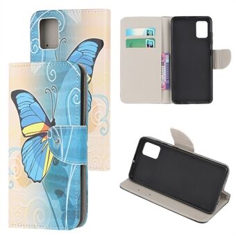 For Samsung Galaxy A71 Pattern Printing Wallet Stand Leather Mobile Shell Cover