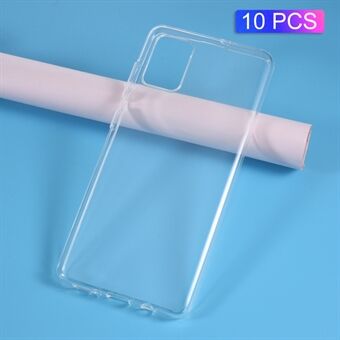 10 PCS/Set Clear TPU Phone Case with Non-slip Inner for Samsung Galaxy A71 4G SM-A715