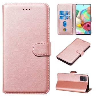 Solid Color Flip Leather Wallet Phone Case for Samsung Galaxy A71 A715