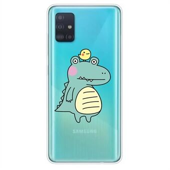 Cartoon Style Pattern Printing TPU Protection Case Shell for Samsung Galaxy A71
