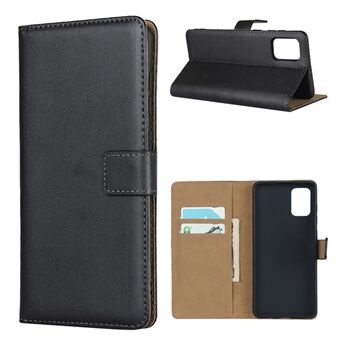 Genuine Leather Shell with Stand Wallet Phone Case for Samsung Galaxy A71
