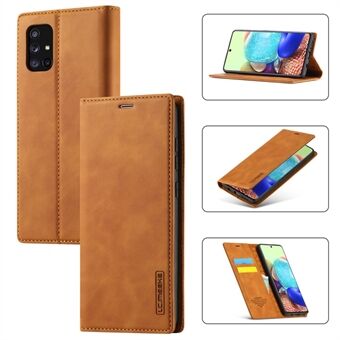 LC.IMEEKE LC Auto Absorbed Leather Wallet Stand Phone Protector for Samsung Galaxy A71 SM-A715/M70S