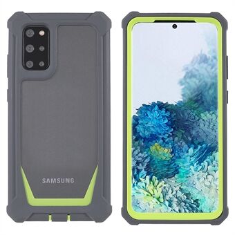 For Samsung Galaxy S20 Plus 4G/5G Shockproof Anti-fall Precise Cutout Soft TPU Frame + Acrylic Back Detachable 2-in-1 Cell Phone Case