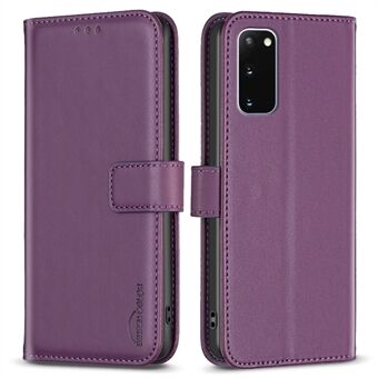 BINFEN COLOR BF17 For Samsung Galaxy S20 4G / 5G Flip Folio Wallet Cover PU Leather Stand Phone Case