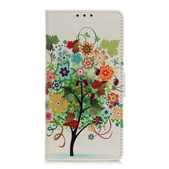 Pattern Printing Wallet Leather Phone Shell for Samsung Galaxy A41