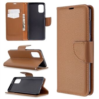 Litchi Skin with Wallet Leather Stand Case for Samsung Galaxy A41 (Global Version)