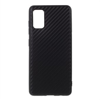Carbon Fiber TPU Back Protector Cover for Samsung Galaxy A41 (Global Version)