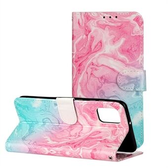 Pattern Printing Leather Wallet Cover Cell Phone Case for Samsung Galaxy A41 (Global Version)