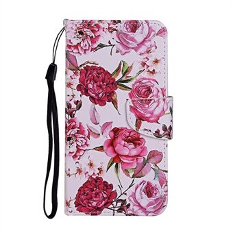 Pattern Printing Cover Flip Leather Wallet Stand Protective Shell for Samsung Galaxy A41 (Global Version)