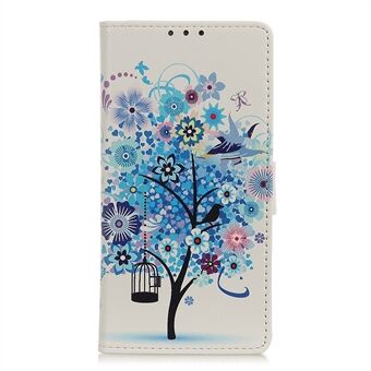 Pattern Printing Leather Phone Cover Protective Case for Samsung Galaxy A21s