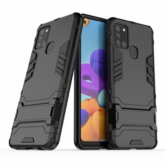 Mobile Phone Covering Shell Hard Plastic + TPU Phone Case with Kickstand for Samsung Galaxy A21s
