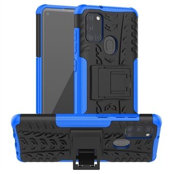 Cool Tyre Pattern PC + TPU Phone Case with Kickstand for Samsung Galaxy A21s