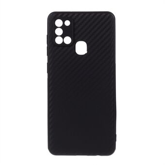 Carbon Fiber Skin TPU Cell Phone Cover for Samsung Galaxy A21s