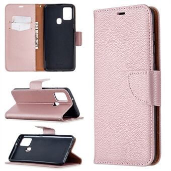 Litchi Skin Wallet Leather Stand Case for Samsung Galaxy A21s