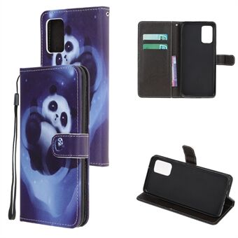 Printing Style Cross Skin Leather Protective Case with Strap for Samsung Galaxy Note20 4G/5G