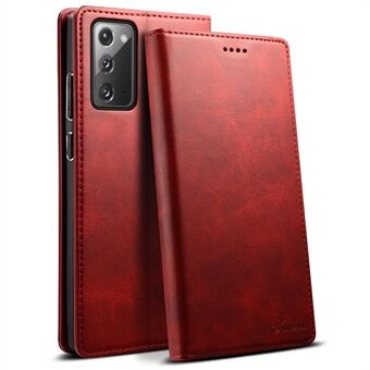 SUTENI Stand Wallet Design Magnetic Auto Closing PU Leather Phone Case Cover for Samsung Galaxy Note 20