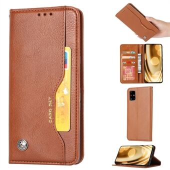 Auto-absorbed PU Leather Stand Wallet Phone Shell for Samsung Galaxy Note20 Ultra/Note20 Ultra 5G