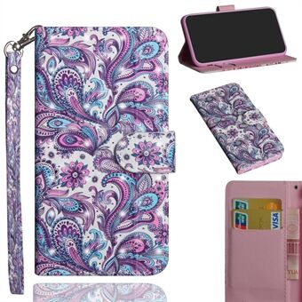 Pattern Printing Light Spot Decor Leather Cover for Samsung Galaxy Note20 Ultra/Note20 Ultra 5G