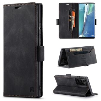 AUTSPACE A01 Series RFID Blocking Retro Matte Leather Wallet Cover for Samsung Galaxy Note20 Ultra/Note20 Ultra 5G