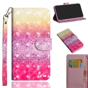 Light Spot Decor Patterned Wallet Stand Case for Samsung Galaxy A42 5G Leather Cover