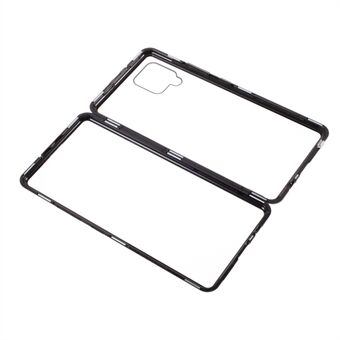 Ultra Clear Double-sided Tempered Glass + Metal Frame Lock Installation Phone Case for Samsung Galaxy A42 5G