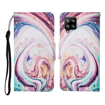 Wallet Design Pattern Printing PU Leather Full Protection Phone Cover Case with Stand for Samsung Galaxy A42 5G