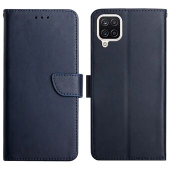 Nappa Texture Stand Wallet Genuine Leather Shockproof Phone Case Flip Cover for Samsung Galaxy A42 5G