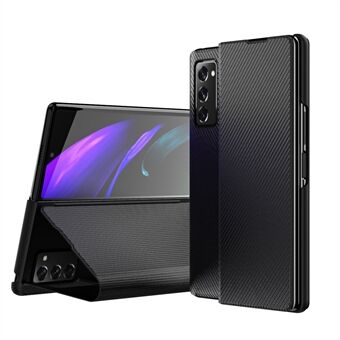 PU Leather Coated PC Case with Kevlar Carbon Fiber Texture for Samsung Galaxy Z Fold2 5G