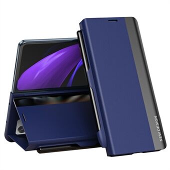 Had PC Phone Case for Samsung Galaxy Z Fold2 5G Fall Resistant Protective Cover Shockproof Stand Case with Pen  /  Pen Slot