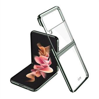Shockproof Electroplating Folding Hard PC Phone Shell Mobile Phone Bag Case for Samsung Galaxy Z Flip 5G