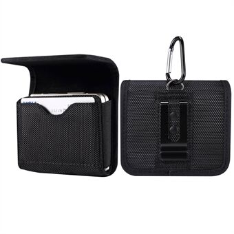 For Huawei P50 Pocket/Samsung Galaxy Z Flip3 5G/Z Flip 5G/Z Flip Oxford Cloth Folding Phone Bag Waist Belt Clip Cell Phone Case