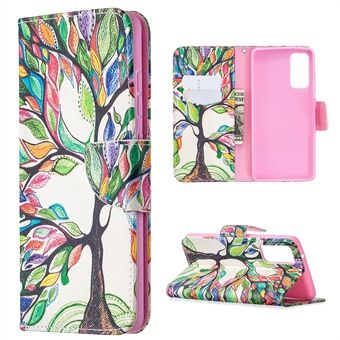 Pattern Printing Leather Wallet Protective Shell for Samsung Galaxy S20 FE 4G/FE 5G/S20 Lite/S20 FE 2022