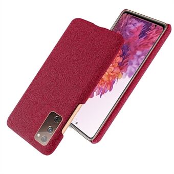 Cloth Texture Plastic Back Case for Samsung Galaxy S20 FE 4G/FE 5G/S20 Lite/S20 FE 2022