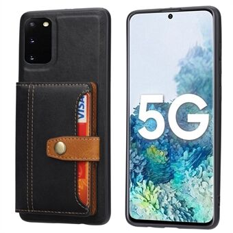 PU Leather Coated TPU Case [Card Slots] [Kickstand] for Samsung Galaxy S20 FE 4G/FE 5G/S20 Lite/S20 FE 2022