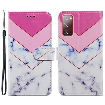 Pattern Printing Design PU Leather Folio Flip Case with Card Holder Slots & Wrist Strap for Samsung Galaxy S20 FE 2022/S20 FE 4G/S20 FE 5G/S20 Lite