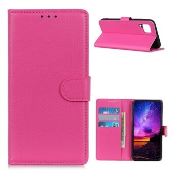 Litchi Texture Wallet Stand Leather Protective Case for Samsung Galaxy A12