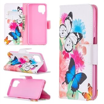 Pattern Printing Magnetic Leather Stand Case for Samsung Galaxy A12