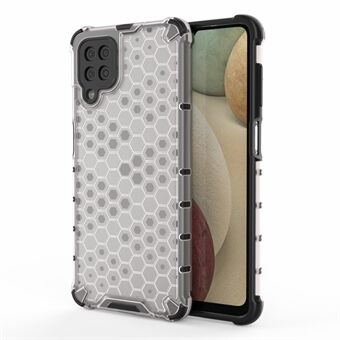 Honeycomb Pattern for Samsung Galaxy A12 Shock-proof TPU + PC Combo Case