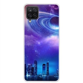 Flexible TPU Phone Soft Case with Starry Sky Pattern Printing for Samsung Galaxy A12