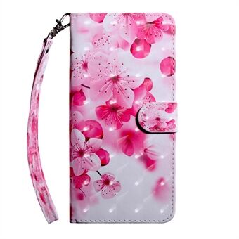 3D Pattern Printing Wallet Stand PU Leather Full-Protection Phone Cover Case for Samsung Galaxy A12