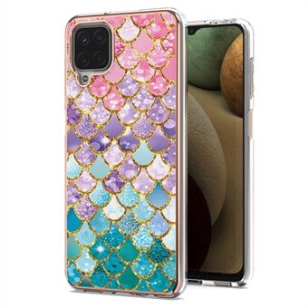 A Series TPU Soft Case for Samsung Galaxy A12 Electroplating IMD Mobile Phone Cover Shell