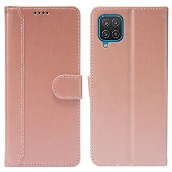 Anti-Drop Wallet Design Splicing PU Leather Phone Case with Stand Cover Protector for Samsung Galaxy A12