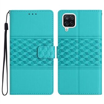 Phone Case for Samsung Galaxy A12, Retro Imprinted Pattern Stand Wallet Skin-touch Feeling Leather Phone Cover