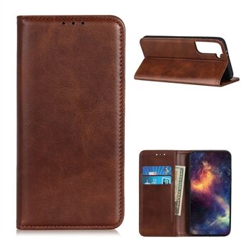 Auto-absorbed Split Leather Cover for Samsung Galaxy S21 5G