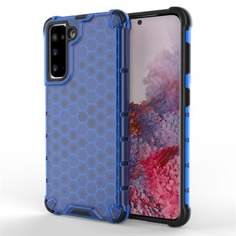 Honeycomb Pattern Shock-proof TPU + PC Combo Case for Samsung Galaxy S21 5G