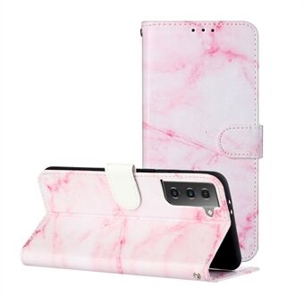 Pattern Printing Glossy Stand Wallet Leather Protection Phone Cover for Samsung Galaxy S21+ 5G