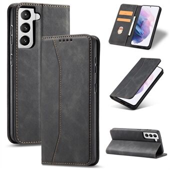 TPU + PU Leather Wallet Auto-absorbed Cover for Samsung Galaxy S21 5G