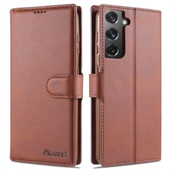 AZNS Dual-sided Magnetic Clasp Wallet PU Leather Stand Case for Samsung Galaxy S21 5G