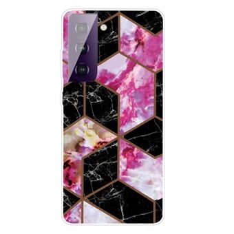Marble Pattern Shock-proof TPU Phone Case Back Cover for Samsung Galaxy S21 5G