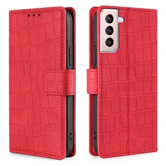 Crocodile Texture Stand Wallet Leather Cover Case for Samsung Galaxy S21 5G